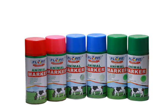 Les hauts bétail de truie de porc de peinture de fabricant d'animal de visibilité de Plyfit étiquettent la peinture de jet de repérage d'aérosol