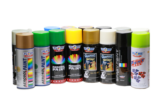 Le jet acrylique de PLYFIT peignent rapidement l'aérosol de séchage peut pulvériser la peinture 400ml