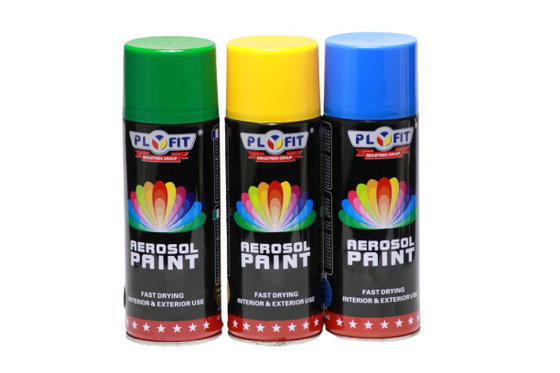 État de liquide de peinture de jet d'aérosol de PLYFIT 400ml séchant rapidement la finition brillante superbe