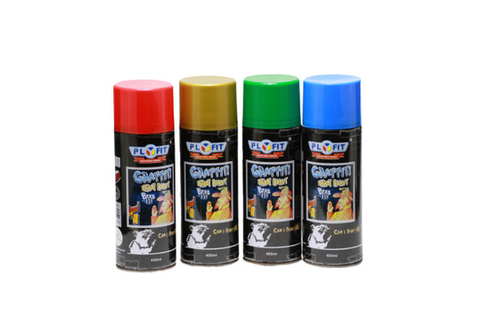 Boîte de revêtement liquide PLYFIT de fer-blanc d'Art Mural Spray Paint 400ml de rue de graffiti