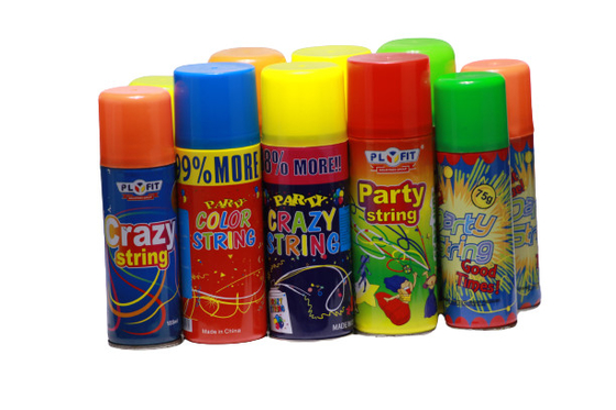 Inflammable de partie de Plyfit anti de jet coloré de ficelle pour la célébration de festival de noce