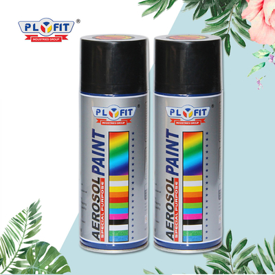 Couleur argentée en bois 450ML d'aérosol en métal d'OEM de jet du feu vif acrylique de peinture