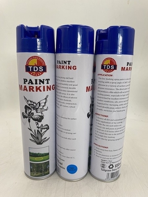 Ligne imperméable de séchage rapide adaptée aux besoins du client peinture de la route 650ml de jet d'aérosol de peinture d'inscription