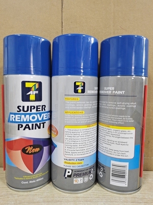 fabricant puissant d'OEM de couleur d'espace libre de décapant d'acrylique de l'aérosol 400ml