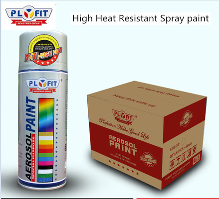 Peinture à pulvériser en résine de silicone noire non toxique, faible odeur chimique, haute température à 300 °C