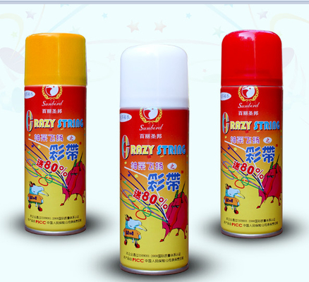 Aérosol non inflammable 250 ml Spray fou Silly String Spray Décorations de fête fournitures de fête