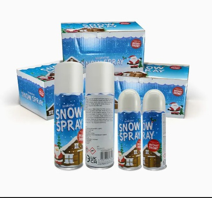 Fête Carnaval Spray à neige en mousse blanche, Spray à neige artificiel pour arbre de Noël
