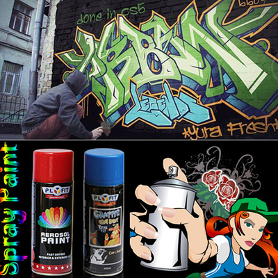 Revêtement sec rapide d'Art Colorful Spray Paint Liquid du graffiti 400ml