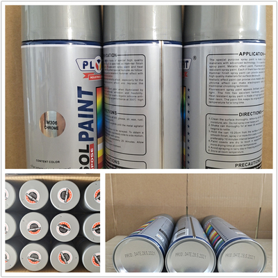 Peinture de jet imperméable de couleur d'aérosol de Tinpate de clip D rapide 400ml par boîte