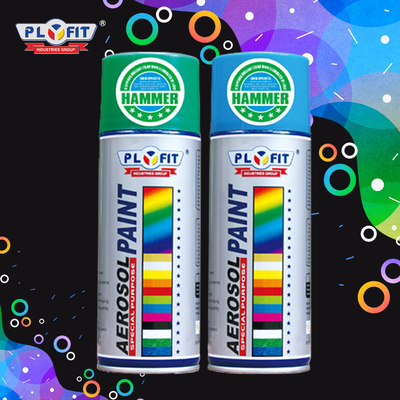 Anti jet de rouille de Rich Color Acrylic Aerosol Paint 400ml pour la décoration extérieure